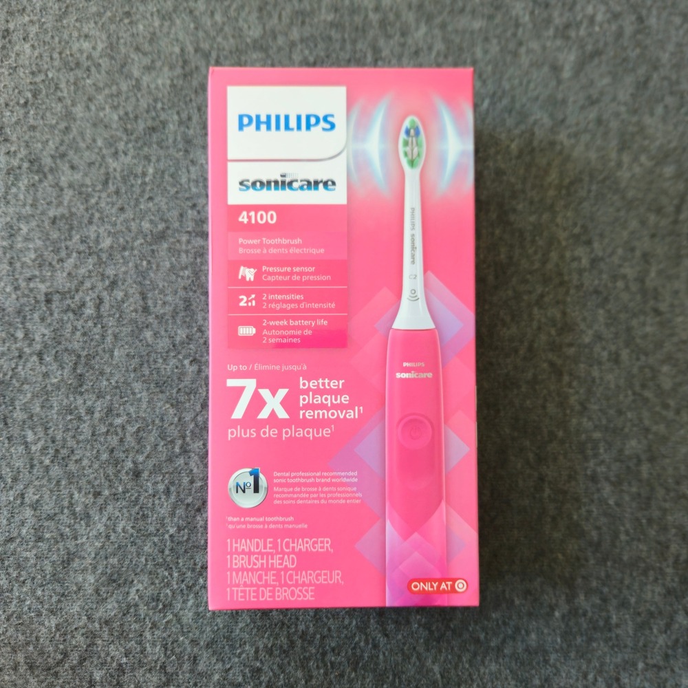 New! Philips Sonicare 4100 Power Toothbrush Rechargeable HX3689/21
